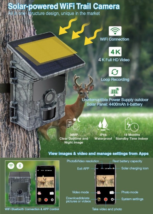 TAYLOR TRAIL CAMERA TTC0125 WIFI
